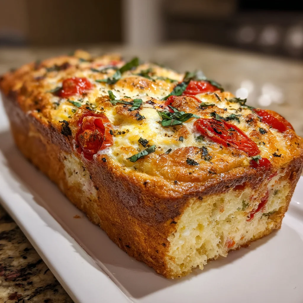 Savory Caprese Bread – Fresh, Cheesy & Perfect for Sharing!