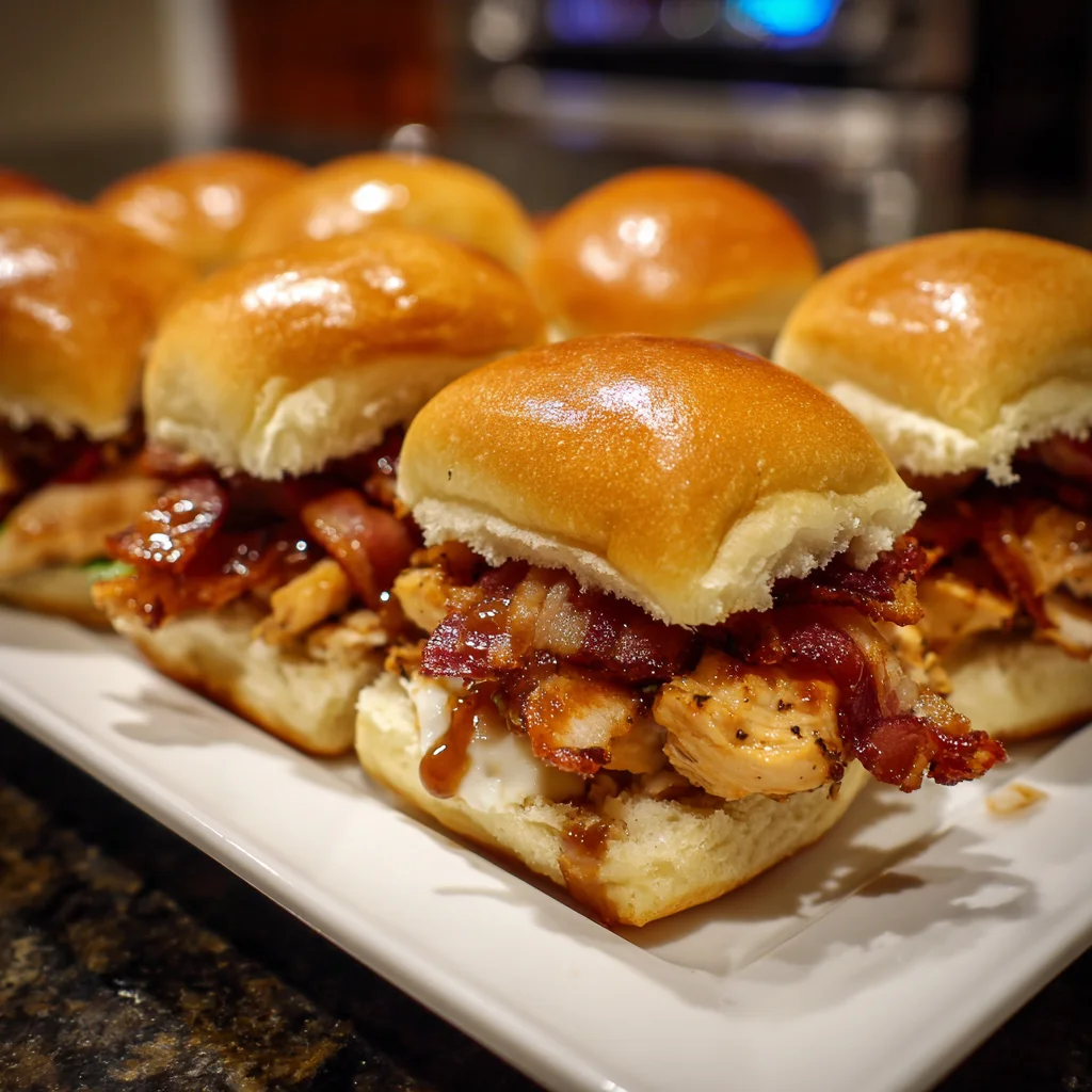 Maple Chicken Bacon Sliders – Sweet, Savory & Irresistibly Juicy!