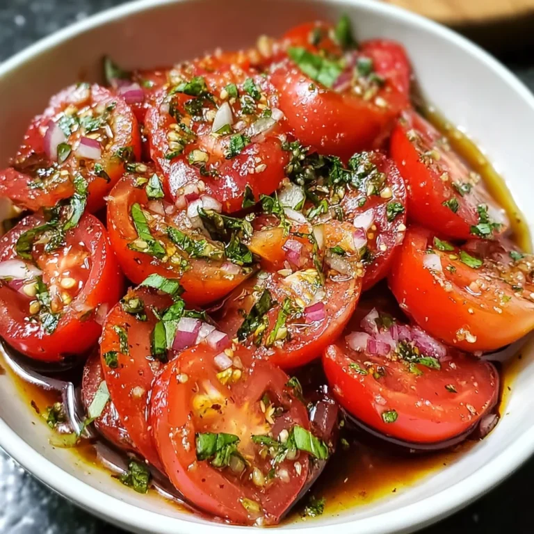 Zesty Marinated Tomatoes – Bursting with Fresh Flavor!