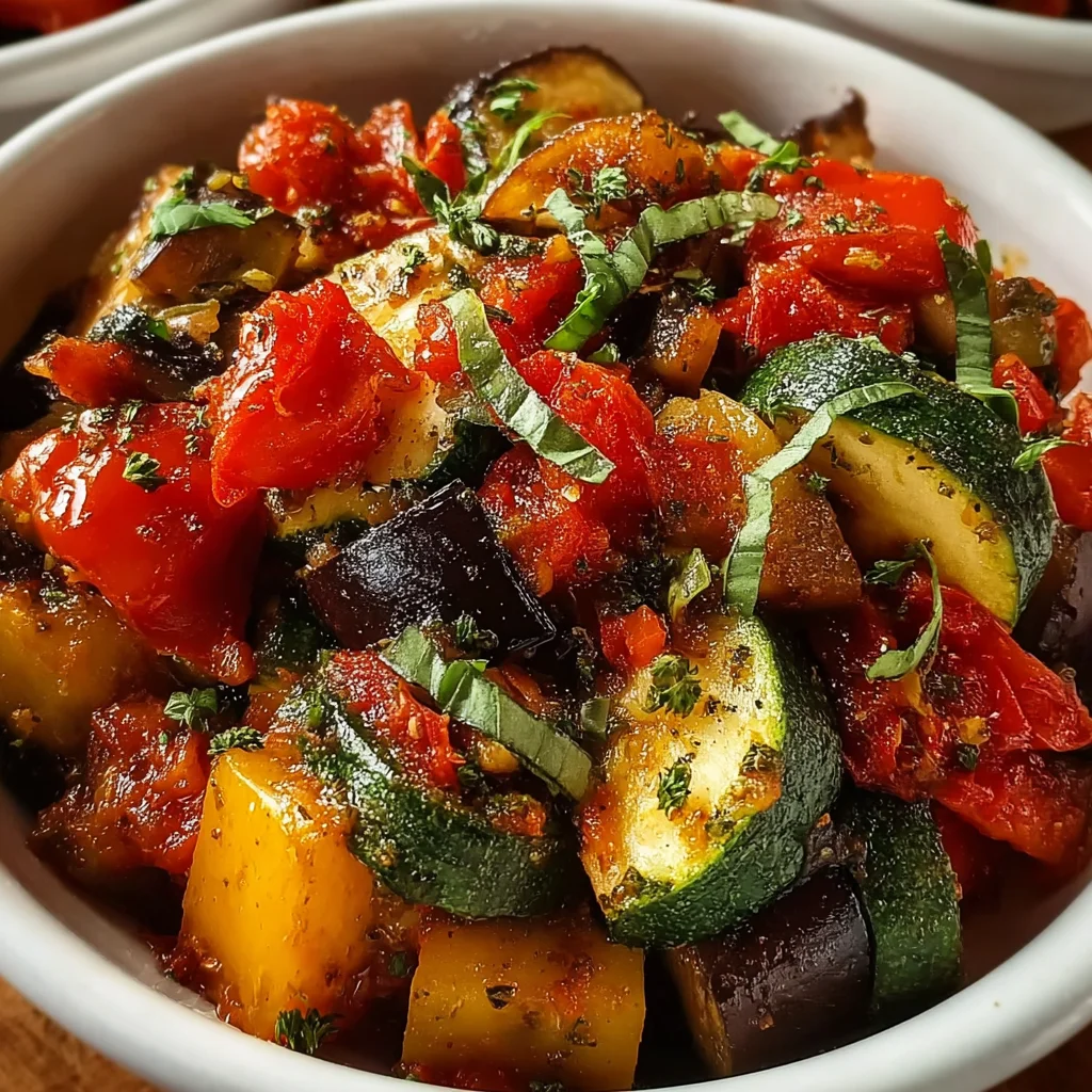 Rustic Crockpot Eggplant Ratatouille – Easy & Flavorful!