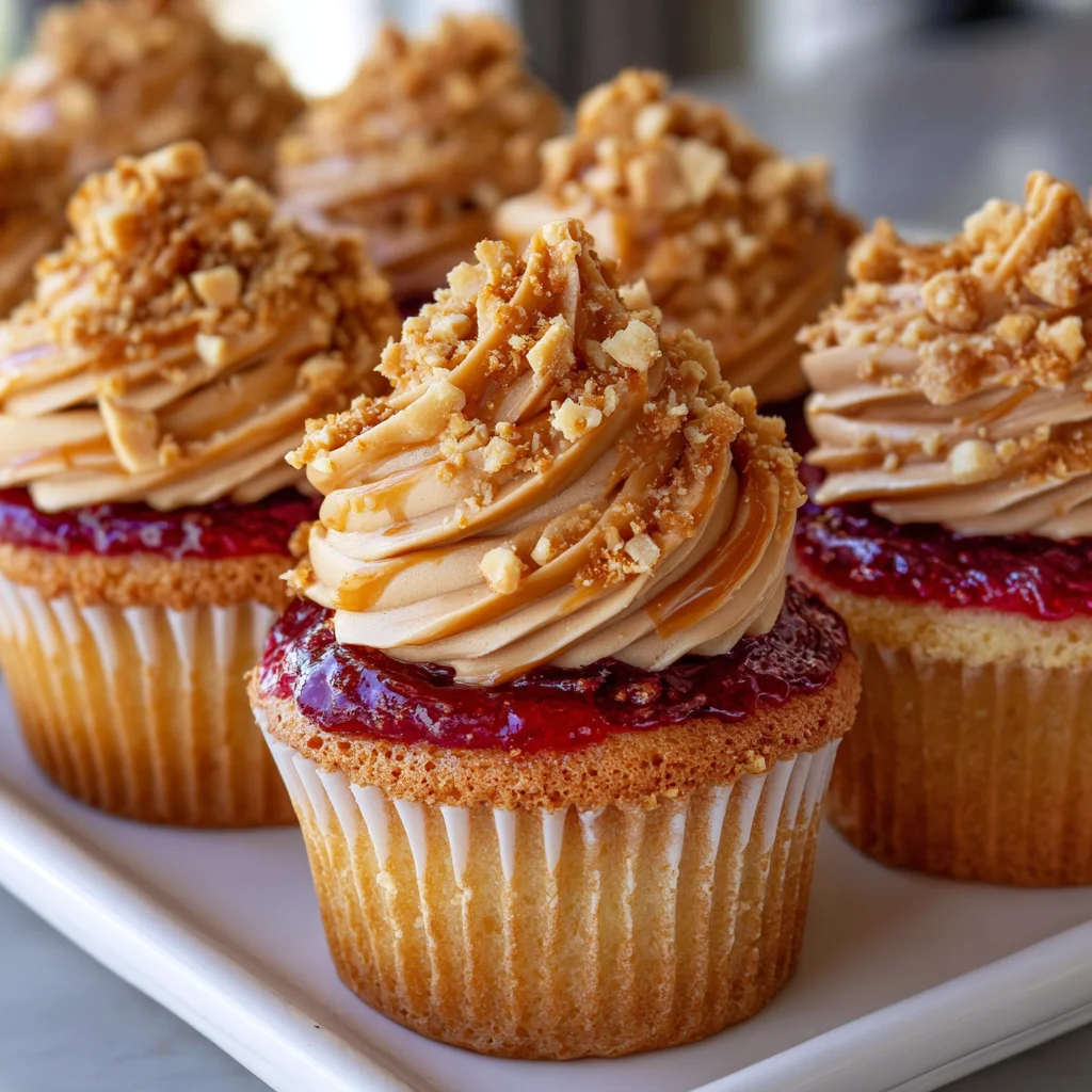 Peanut Butter and Jelly Cupcakes – Childhood Nostalgia in Every Bite!