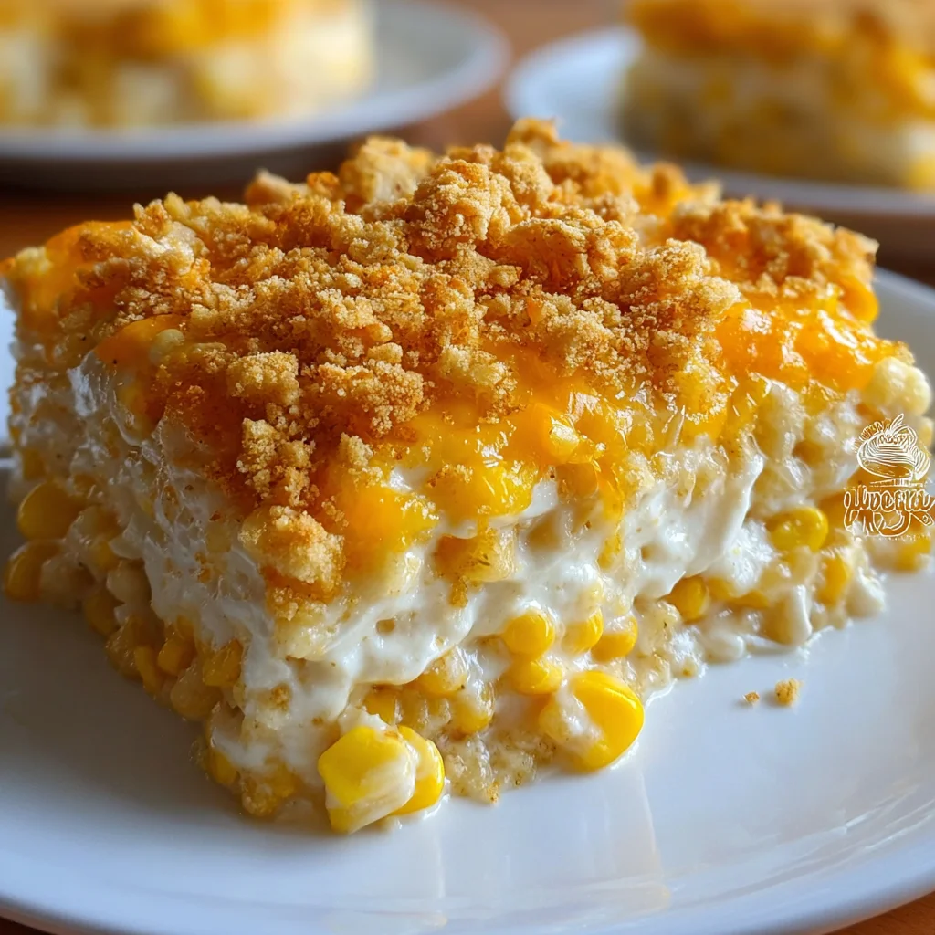 CHEESY CREAM CHEESE CORN CASSEROLE – The Ultimate Comfort Side Dish!