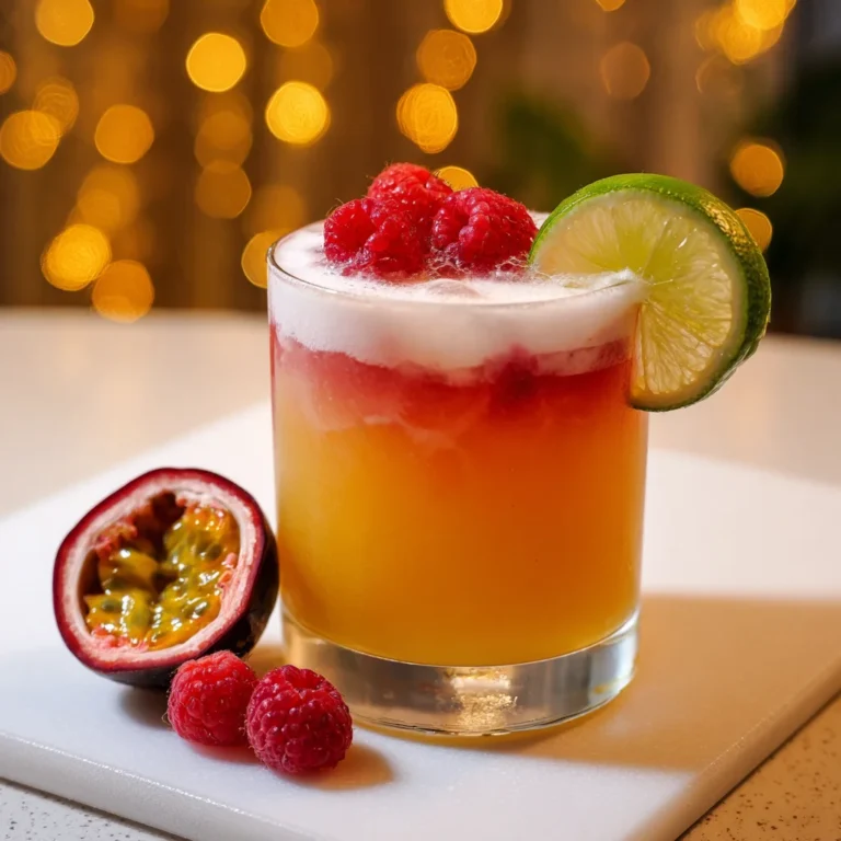 Raspberry Passionfruit Tequila Sour – Sweet, Tart & Perfectly Balanced!