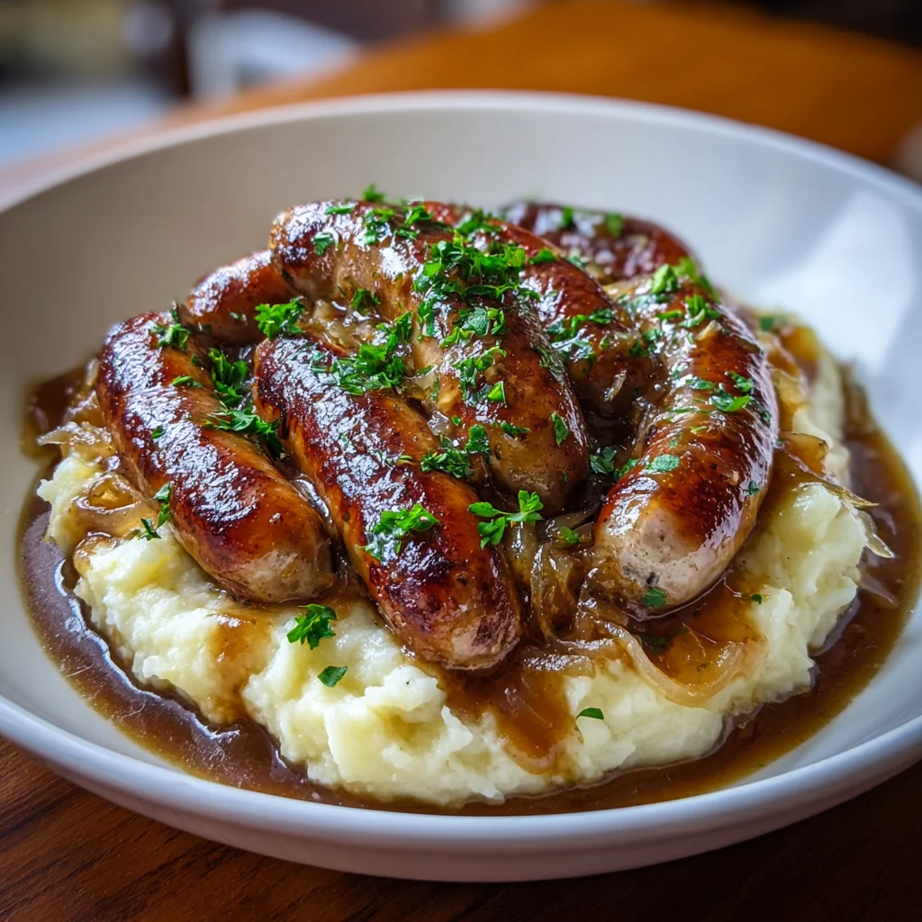 Bangers and Mash with Stout Gravy – The Ultimate Comfort Food!