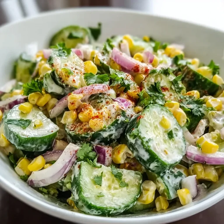 Mexican Cucumber Salad | Crisp, Tangy & Bursting with Bold Flavor