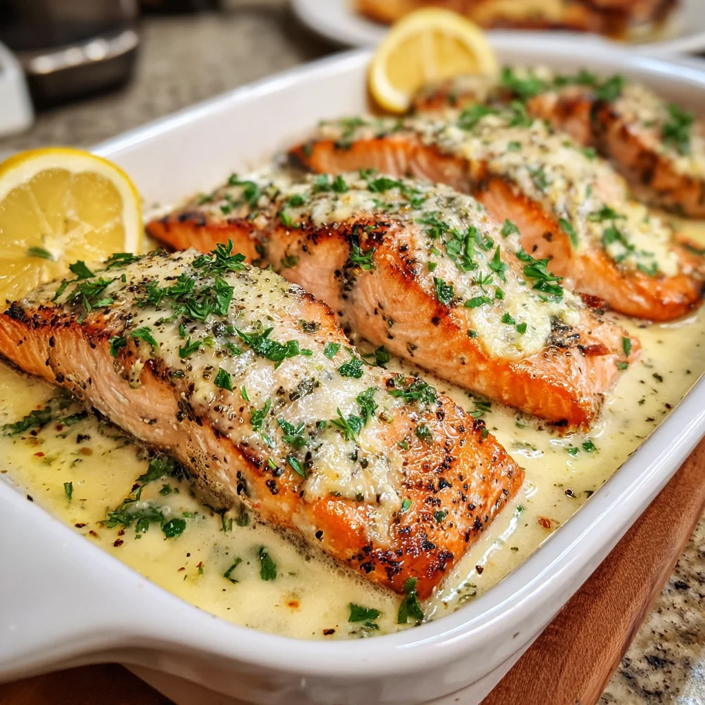 Baked Boursin Salmon – Creamy, Flaky & Effortlessly Elegant!