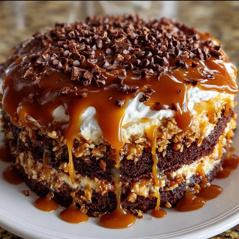 Chocolate Caramel Toffee Crunch Cake | Decadent, Gooey & Totally Irresistible