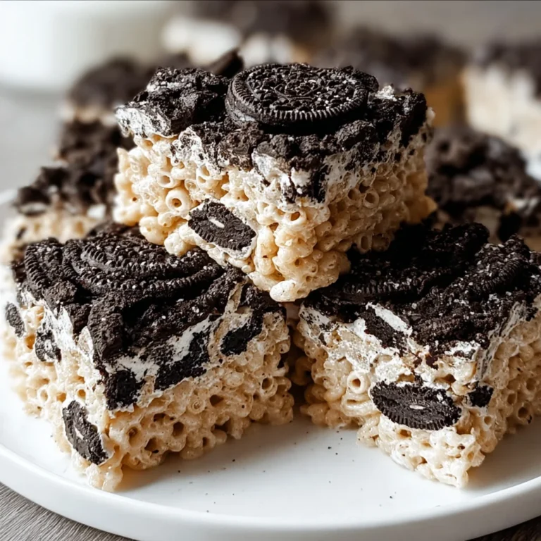 Oreo Rice Krispie Treats – A Crunchy, Chocolatey Twist on a Classic!