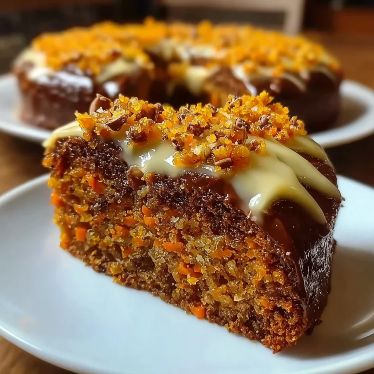 Brazilian Carrot Cake – Moist, Simple & Topped with Chocolate Glaze!