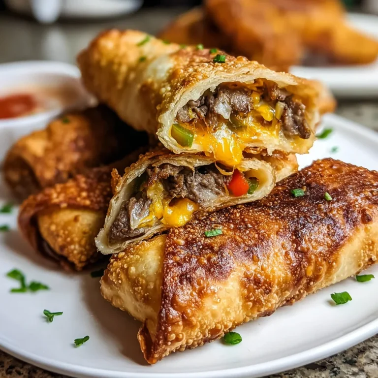 Philly Cheesesteak Egg Rolls | Crispy, Cheesy & Packed with Flavor