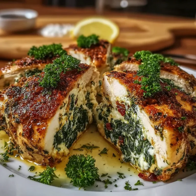 Baked Feta & Spinach Stuffed Chicken Recipe – Juicy, Flavorful & Easy!