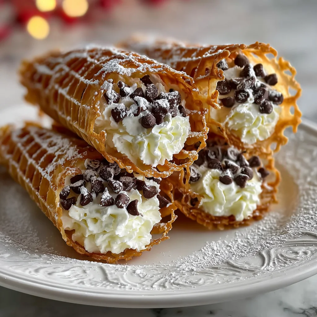 Pizzelle Cannoli with Ricotta Filling – A Sweet Italian Treat!