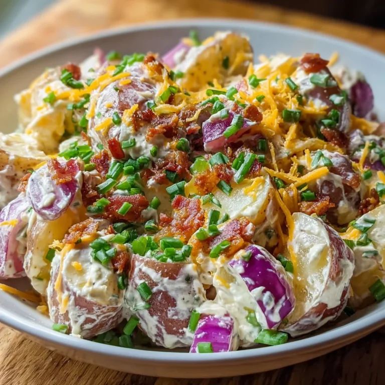 Steakhouse Potato Salad – Creamy, Savory & Totally Indulgent!