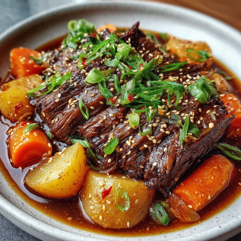Korean Style Pot Roast Beef – Sweet, Savory & Fall-Apart Tender!