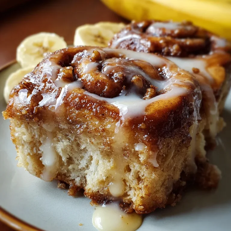 Banana Bread Cinnamon Rolls | Soft, Swirled & Irresistibly Sweet