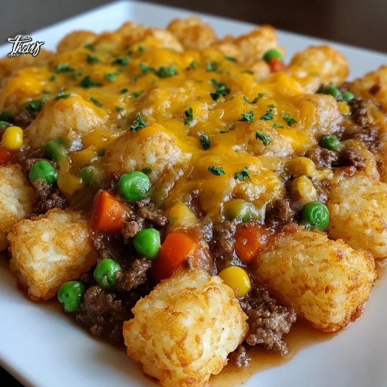 TATER TOT CASSEROLE – The Ultimate Comfort Food Classic!