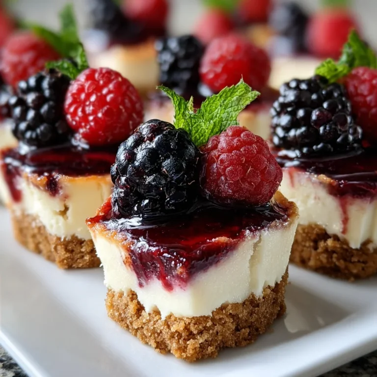 Berry Swirl Cheesecake Bites | Mini, Creamy & Bursting with Berries