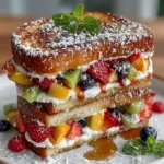 Grilled Fruit Pizza Sandwich Melt – Sweet, Savory & Gooey!