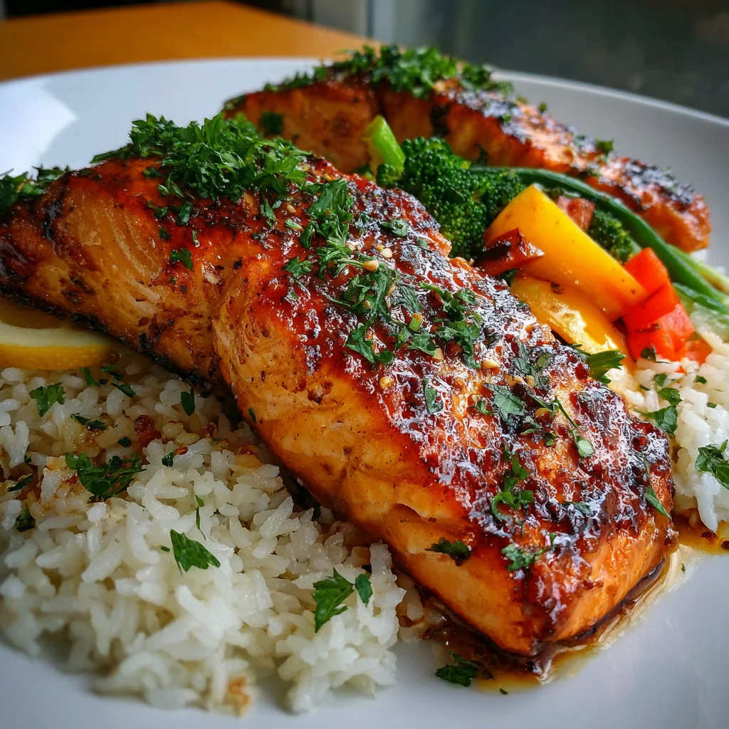 Seared Salmon with Fluffy Jasmine Rice – Restaurant-Worthy in 20 Minutes!