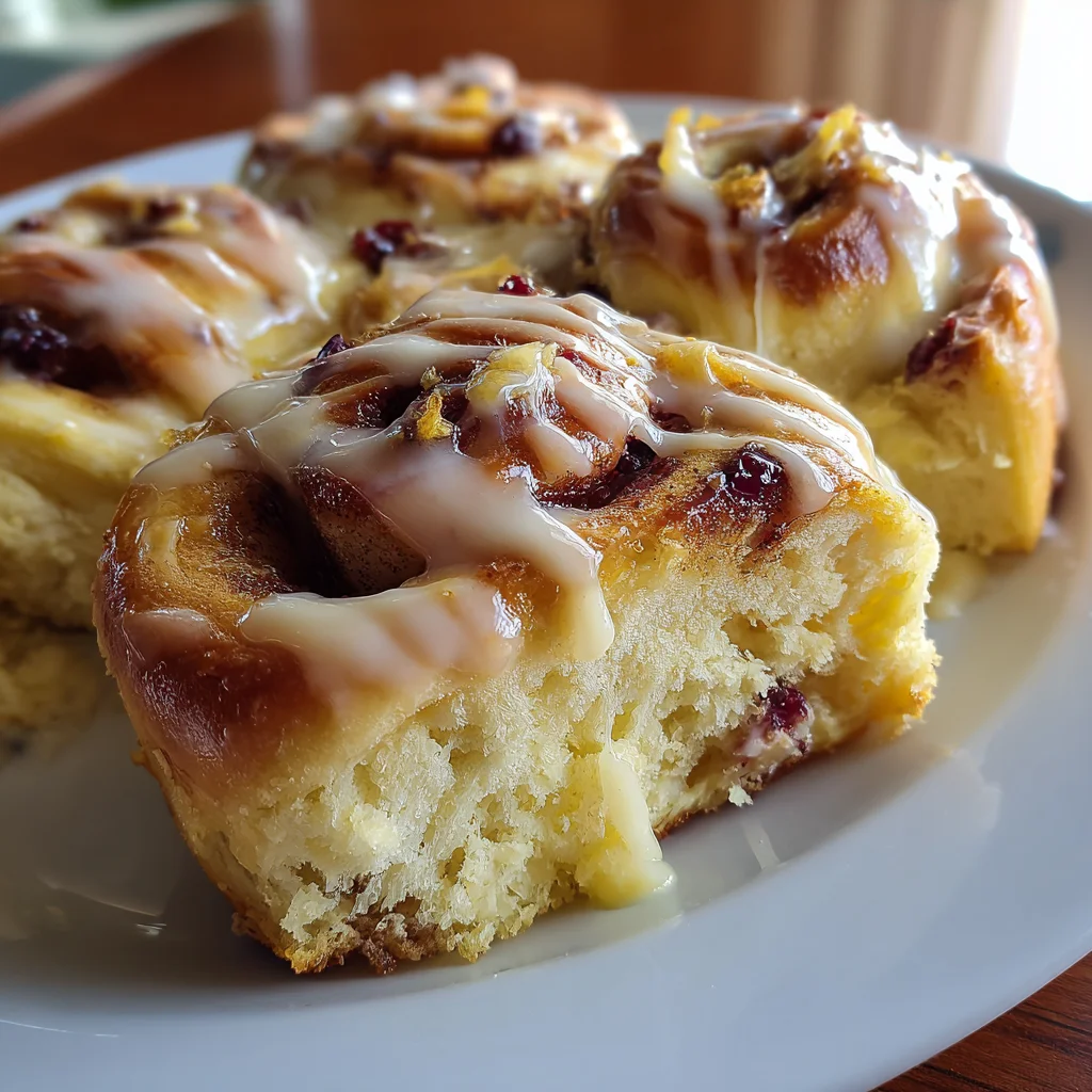 Cranberry Orange Cinnamon Rolls – Festive, Gooey & Irresistible!
