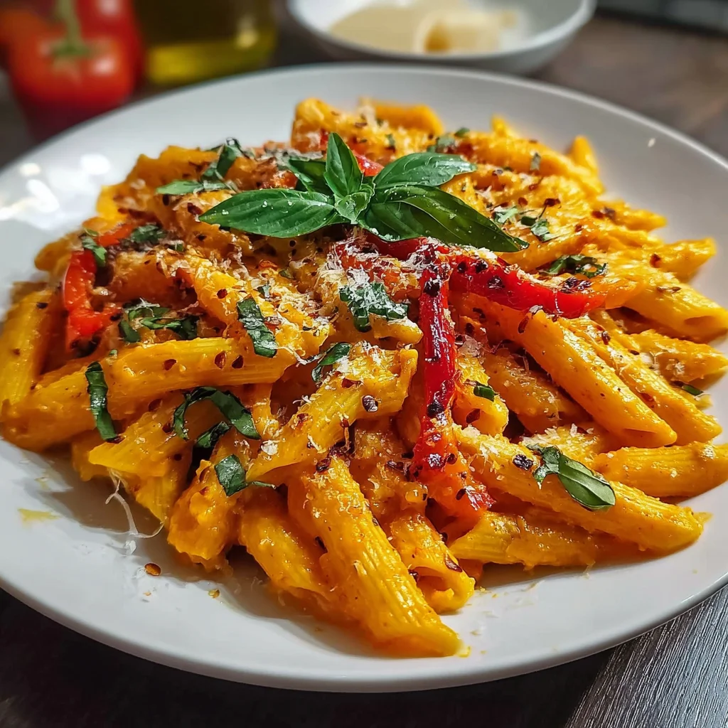 Red Pepper Pasta – Creamy, Roasted & Ready in 20 Minutes!