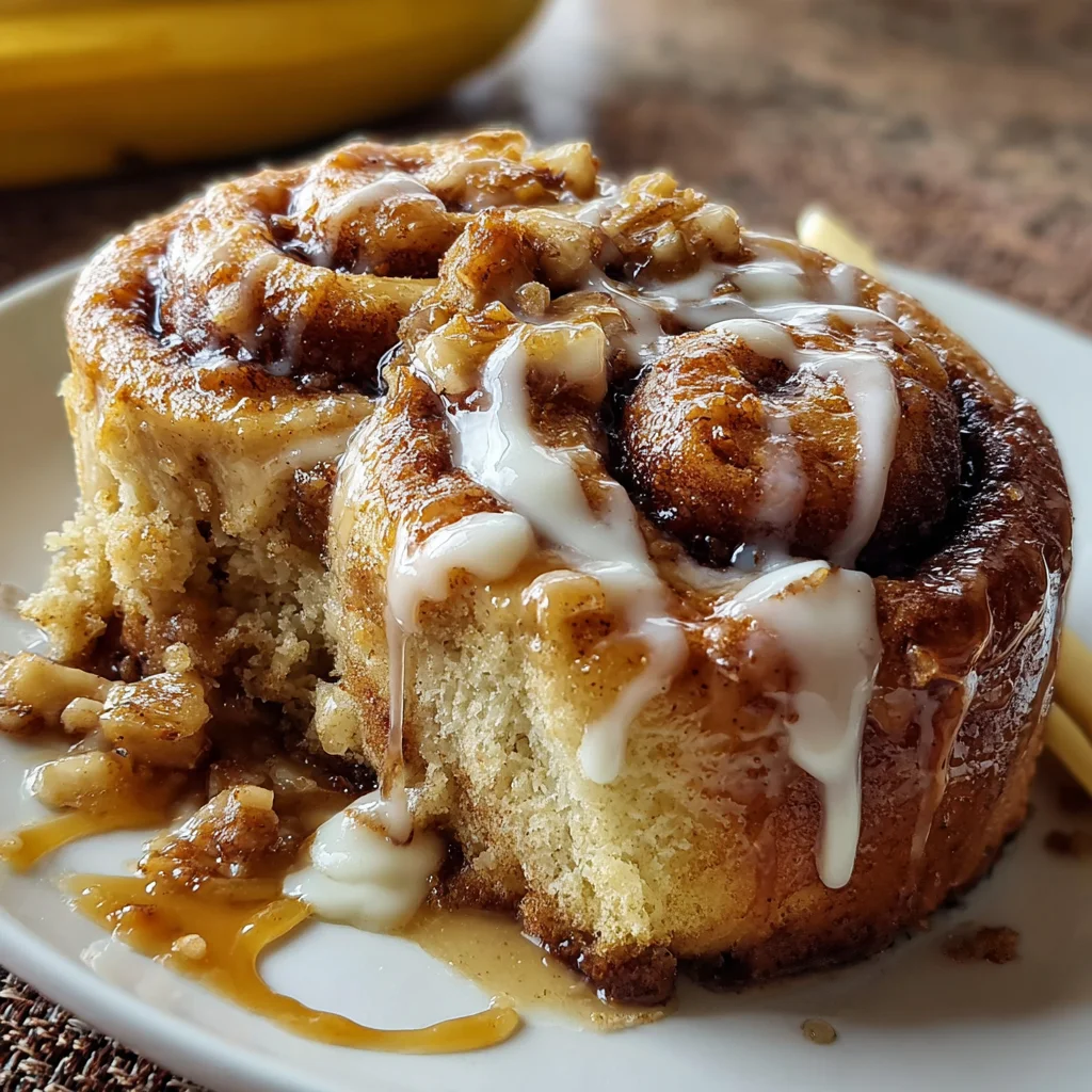 Banana Bread Cinnamon Rolls | Soft, Swirled & Irresistibly Sweet