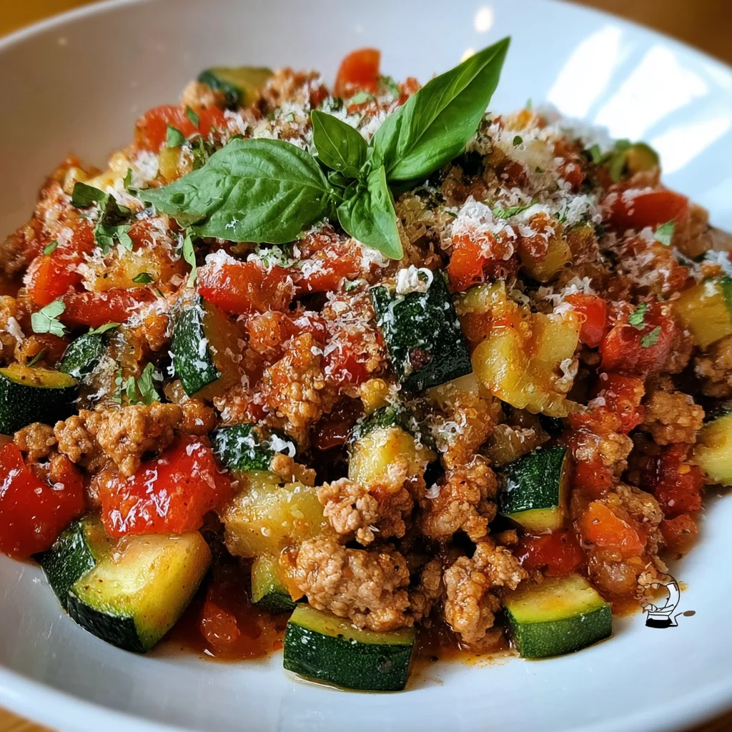 ITALIAN TURKEY ZUCCHINI SKILLET – A 30-Minute One-Pan Wonder!