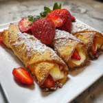 Strawberry Cheesecake Egg Rolls – Crispy, Creamy & Irresistible!