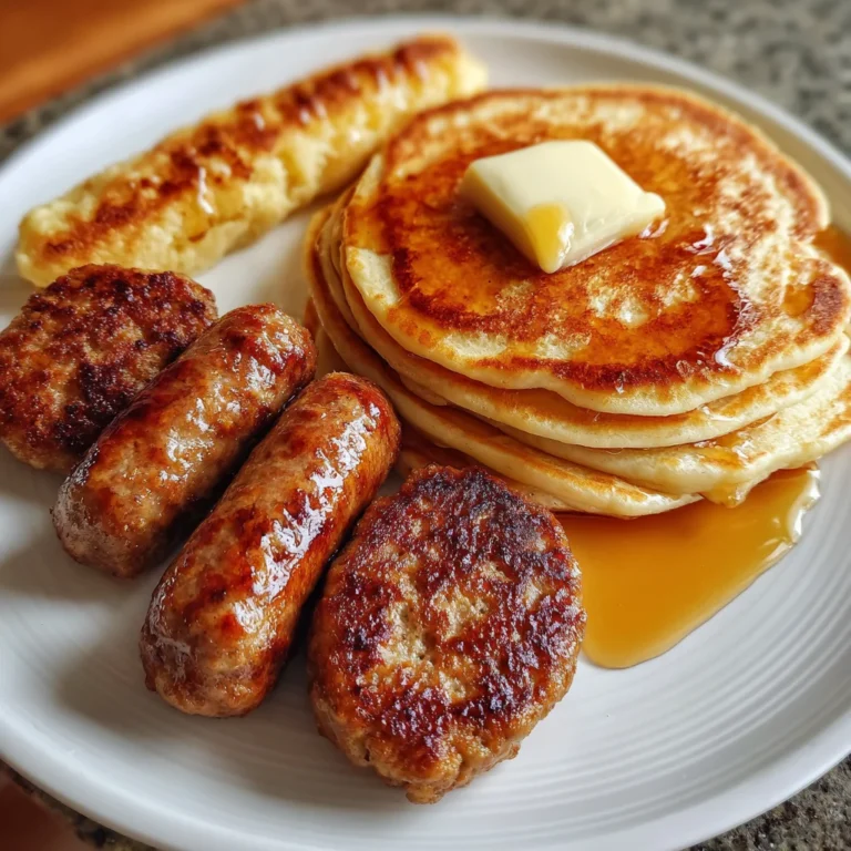 Sausage Dipped Pancakes Delight – Sweet, Savory & Totally Dippable!