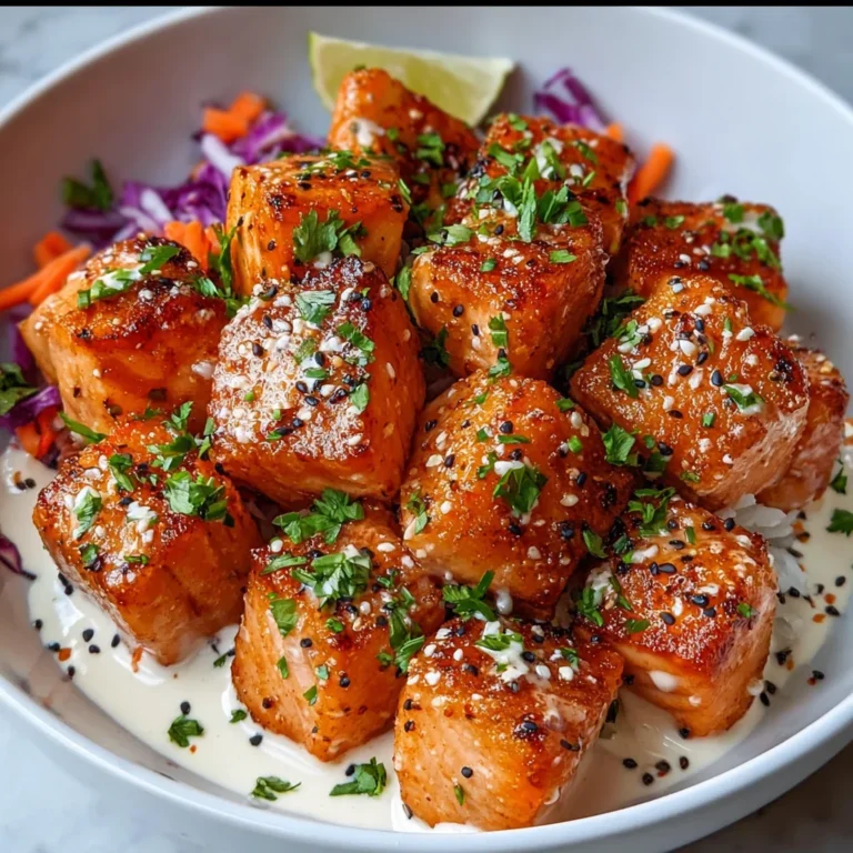 Bang Bang Salmon Bites Bowls – Crispy, Spicy & Irresistible!