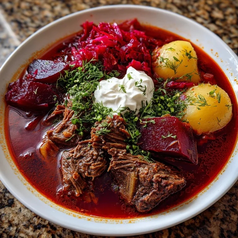 Authentic Ukrainian Borscht – Hearty, Vibrant & Full of Tradition!