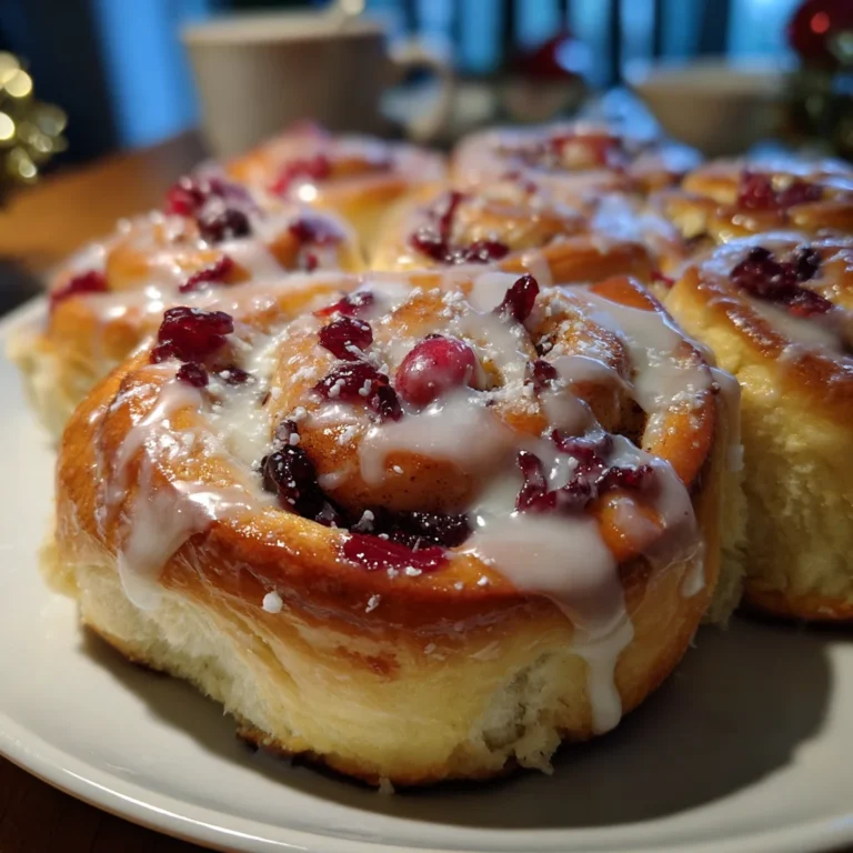 Cranberry Orange Cinnamon Rolls – Festive, Gooey & Irresistible!