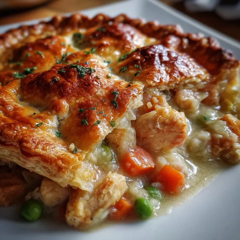 Classic Chicken Pot Pie – Flaky, Hearty & Comfort in Every Bite!