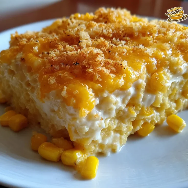 CHEESY CREAM CHEESE CORN CASSEROLE – The Ultimate Comfort Side Dish!
