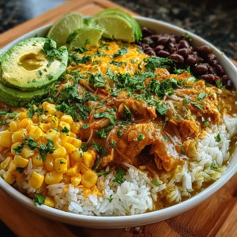 Spicy Green Chili Chicken Enchilada Bowls – Easy & Flavor-Packed!