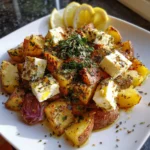 Baked Feta Potatoes | Creamy, Crispy & Loaded with Flavor