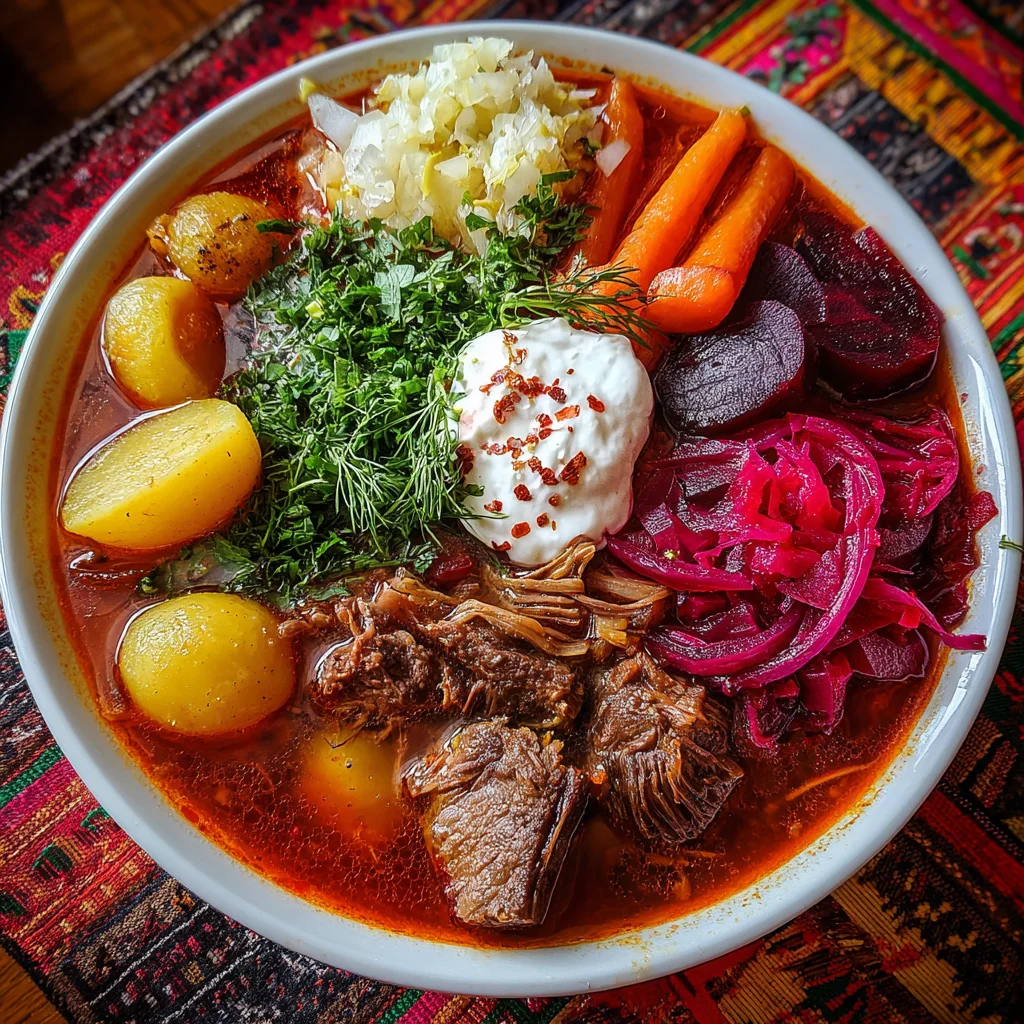 Authentic Ukrainian Borscht – Hearty, Vibrant & Full of Tradition!