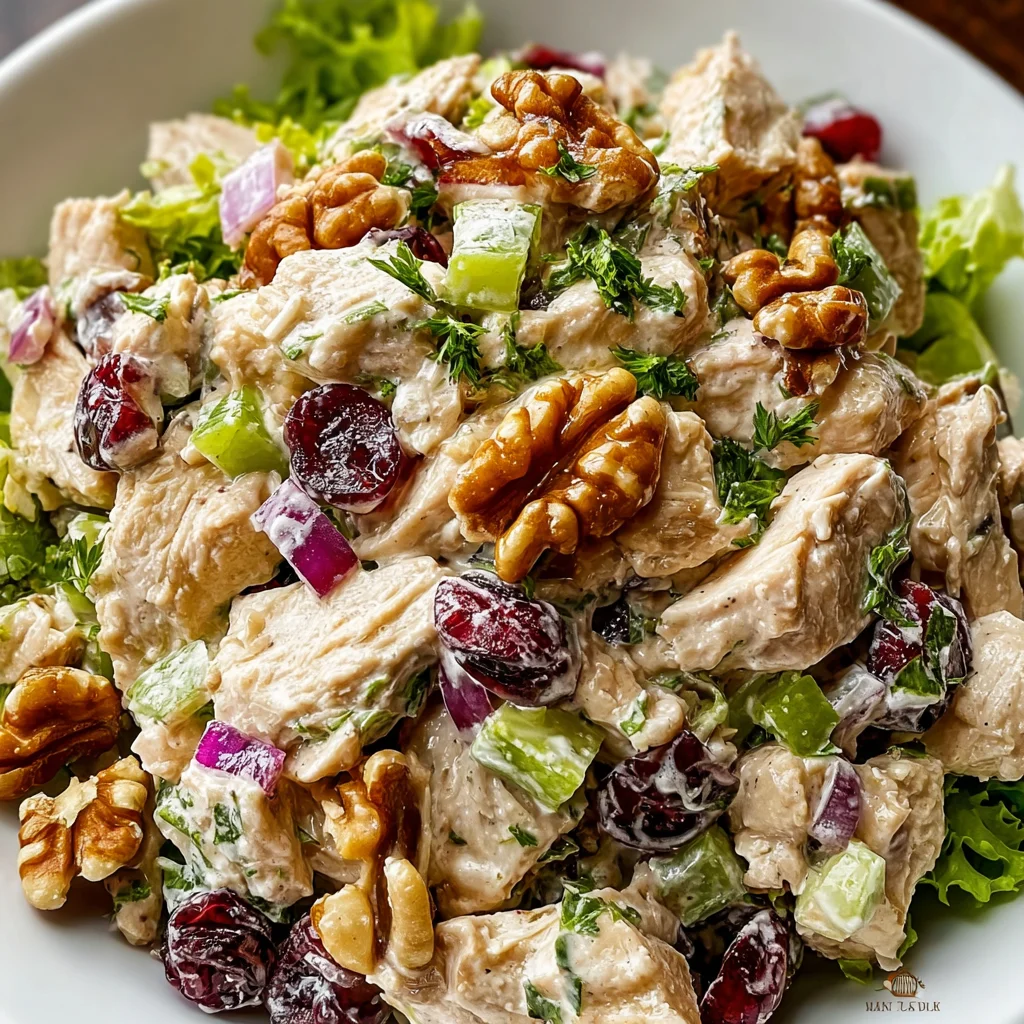 Cranberry Walnut Chicken Salad | Sweet, Savory & Perfectly Crunchy