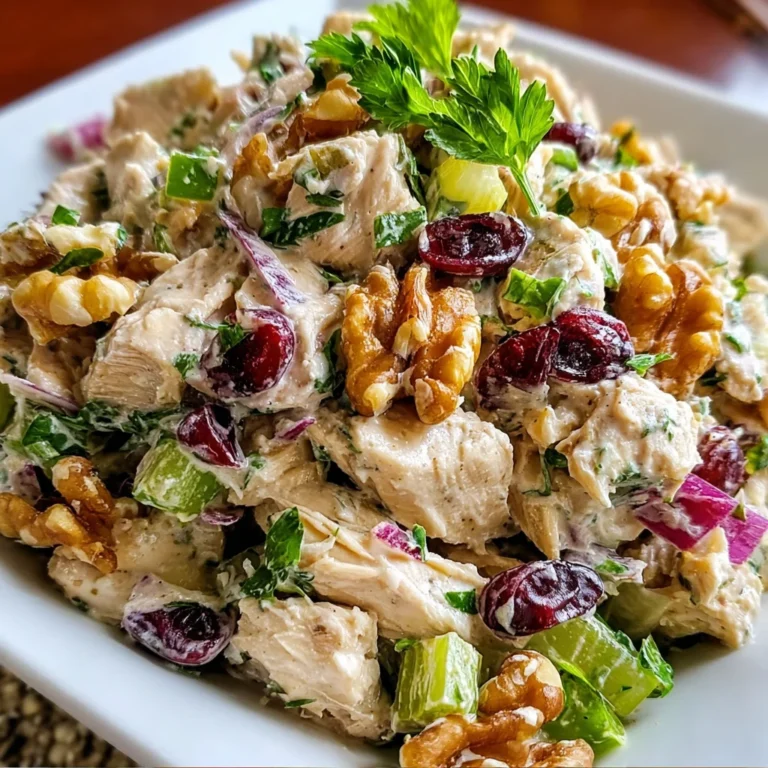 Cranberry Walnut Chicken Salad | Sweet, Savory & Perfectly Crunchy