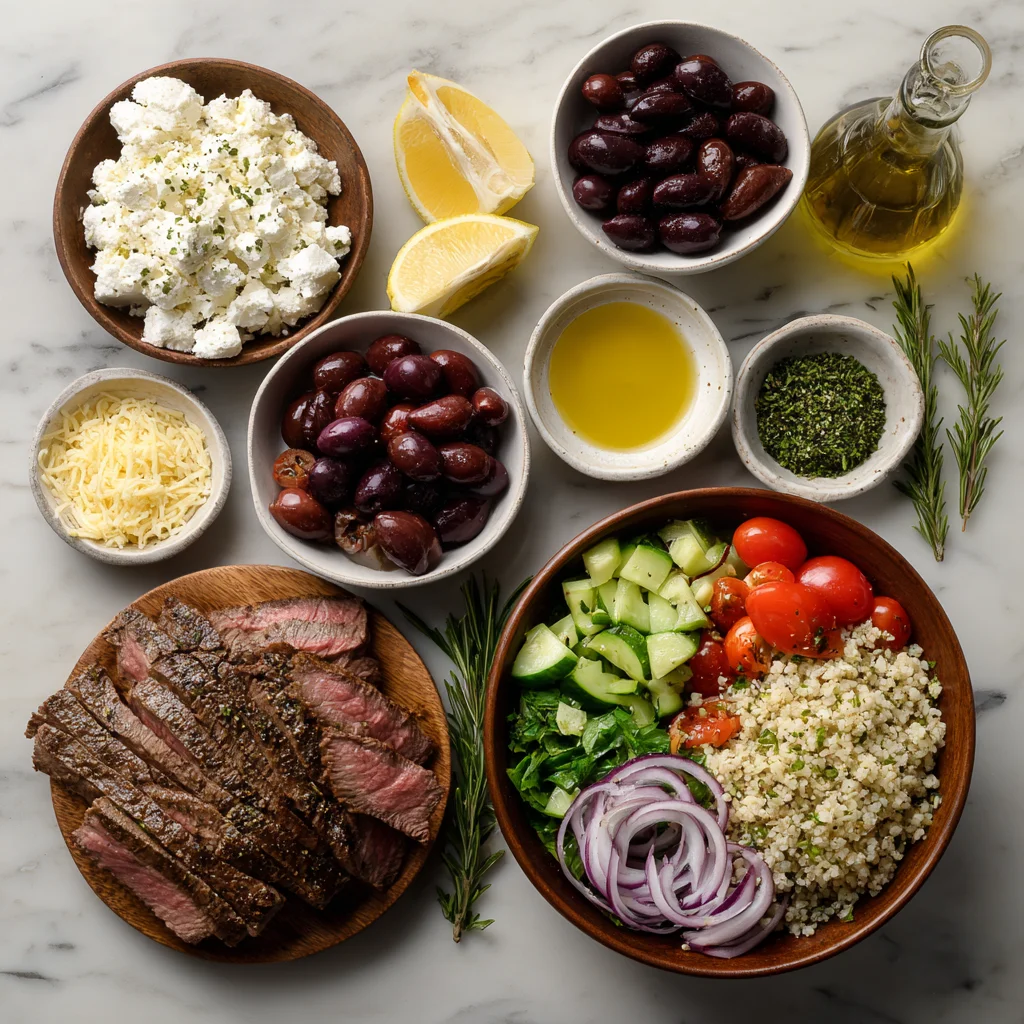 Mediterranean Steak Bowls – Fresh, Flavorful & Protein-Packed!