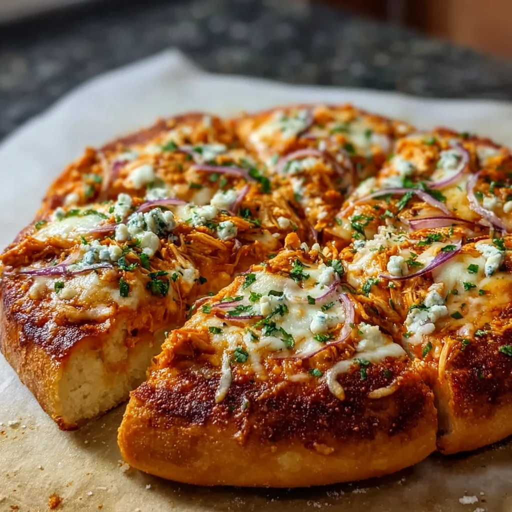 Buffalo Chicken Pizza – Spicy, Cheesy & Irresistibly Tangy!