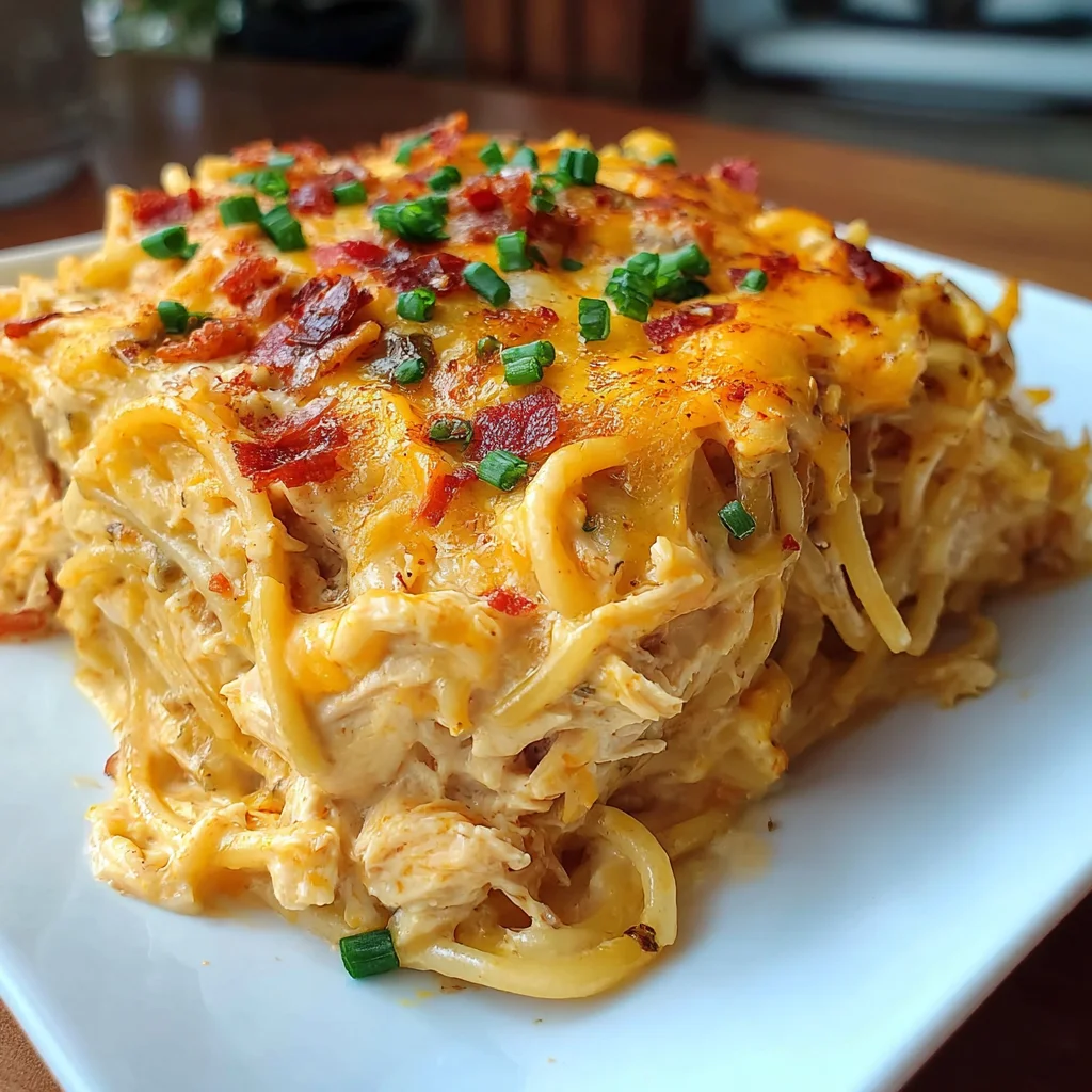 Spicy Southern Cheesy Chicken Spaghetti Casserole – Comfort Food with a Kick!
