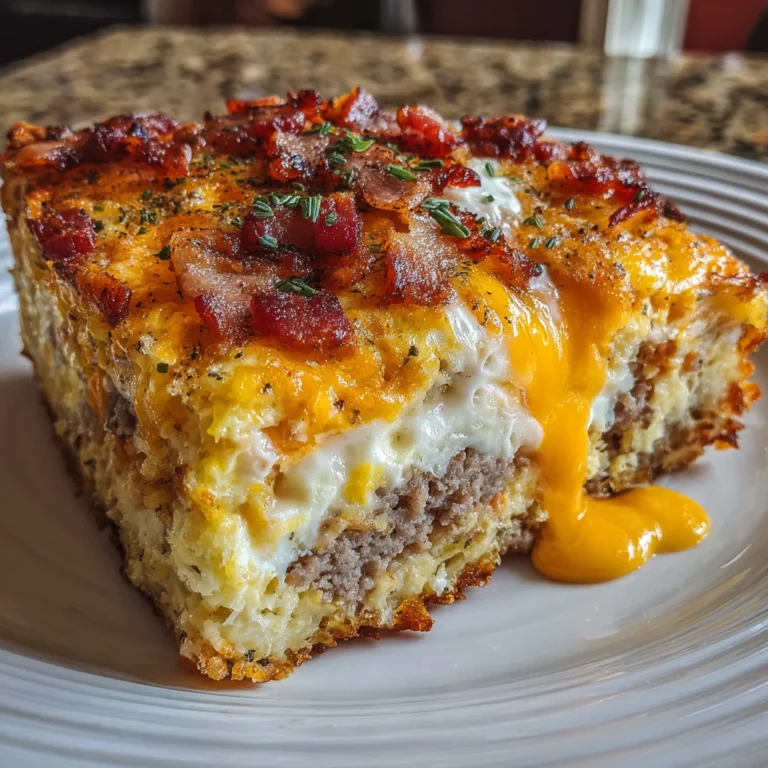 Crack Breakfast Casserole – Cheesy, Hearty & Totally Addictive!