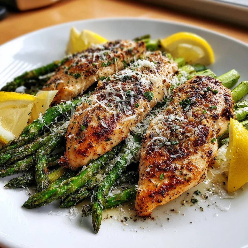 Grilled Chicken & Asparagus Caesar Salad – A Hearty Twist on a Classic!
