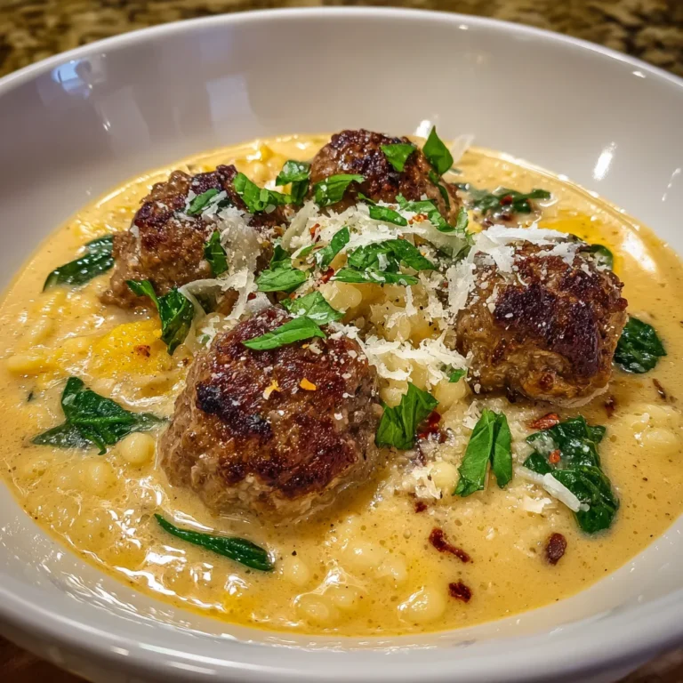 Creamy Italian Meatball Soup – Cozy, Comforting & Bursting with Flavor!