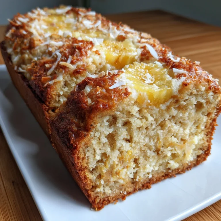 Coconut Pineapple Banana Bread – Tropical, Moist & Irresistible!