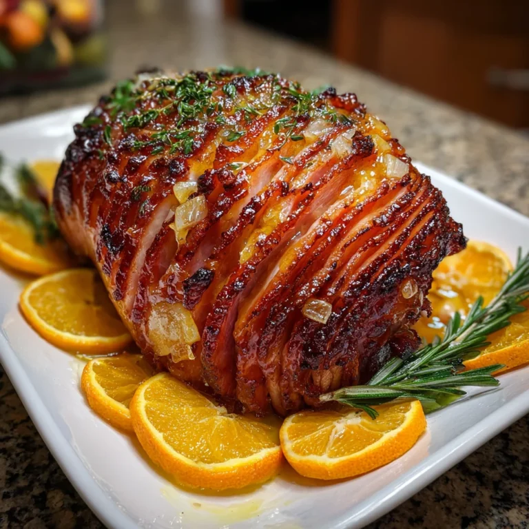Orange Glazed Spiral Ham Bake – Sweet, Savory & Perfect for Holidays!