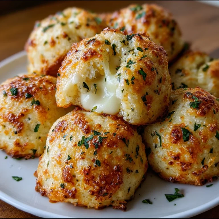 Gooey Mozzarella Biscuit Bombs – The Ultimate Cheesy, Pull-Apart Snack!