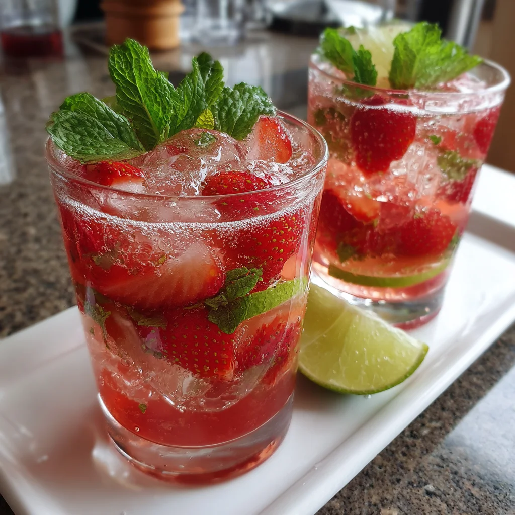 Strawberry Sparkler Mocktail Recipe Refresh Your Summer!