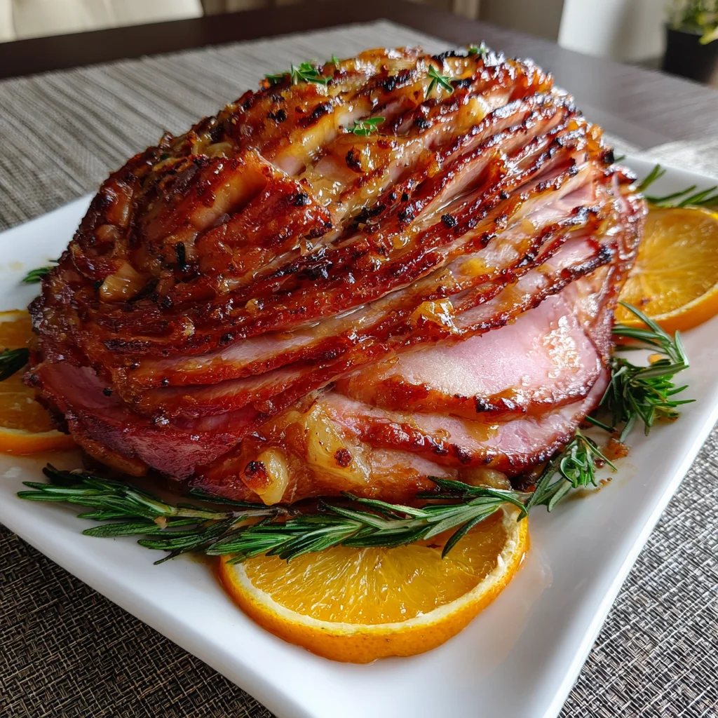 Orange Glazed Spiral Ham Bake – Sweet, Savory & Perfect for Holidays!